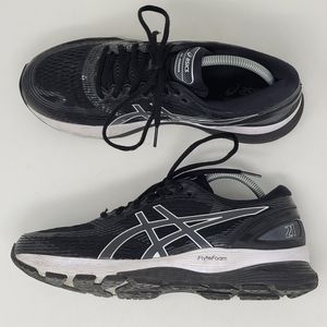 ASICS Gel Nimbus 21 Running Womens Black Sneakers Athletic Shoes 1012A156 Sz 11
